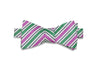 Tommy Stripes Silk Bow Tie (self-tie)