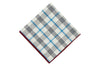 Triple Plaid Cotton Pocket Square