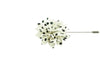 White Black Dots Lapel Flower