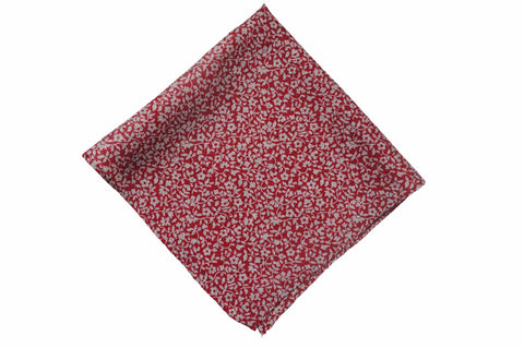 Wimborne Red Wool Pocket Square