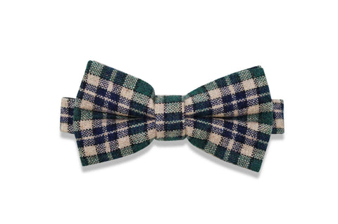 WONKA GREEN WOOL BOW TIE (pre-tied)