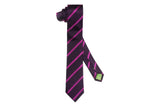 Fowey Purple Silk Skinny Tie
