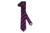 Fowey Purple Silk Skinny Tie