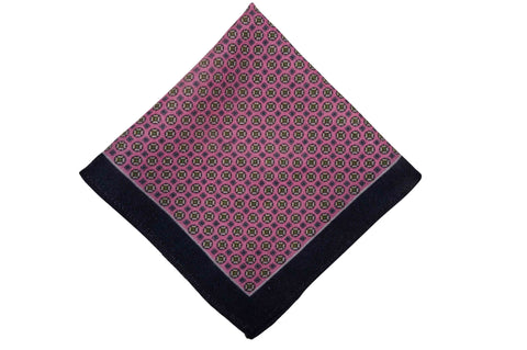 Alston Pink Wool Pocket Square