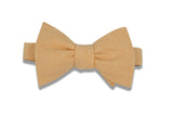 Apricot Chambray Cotton Bow Tie (self-tie)