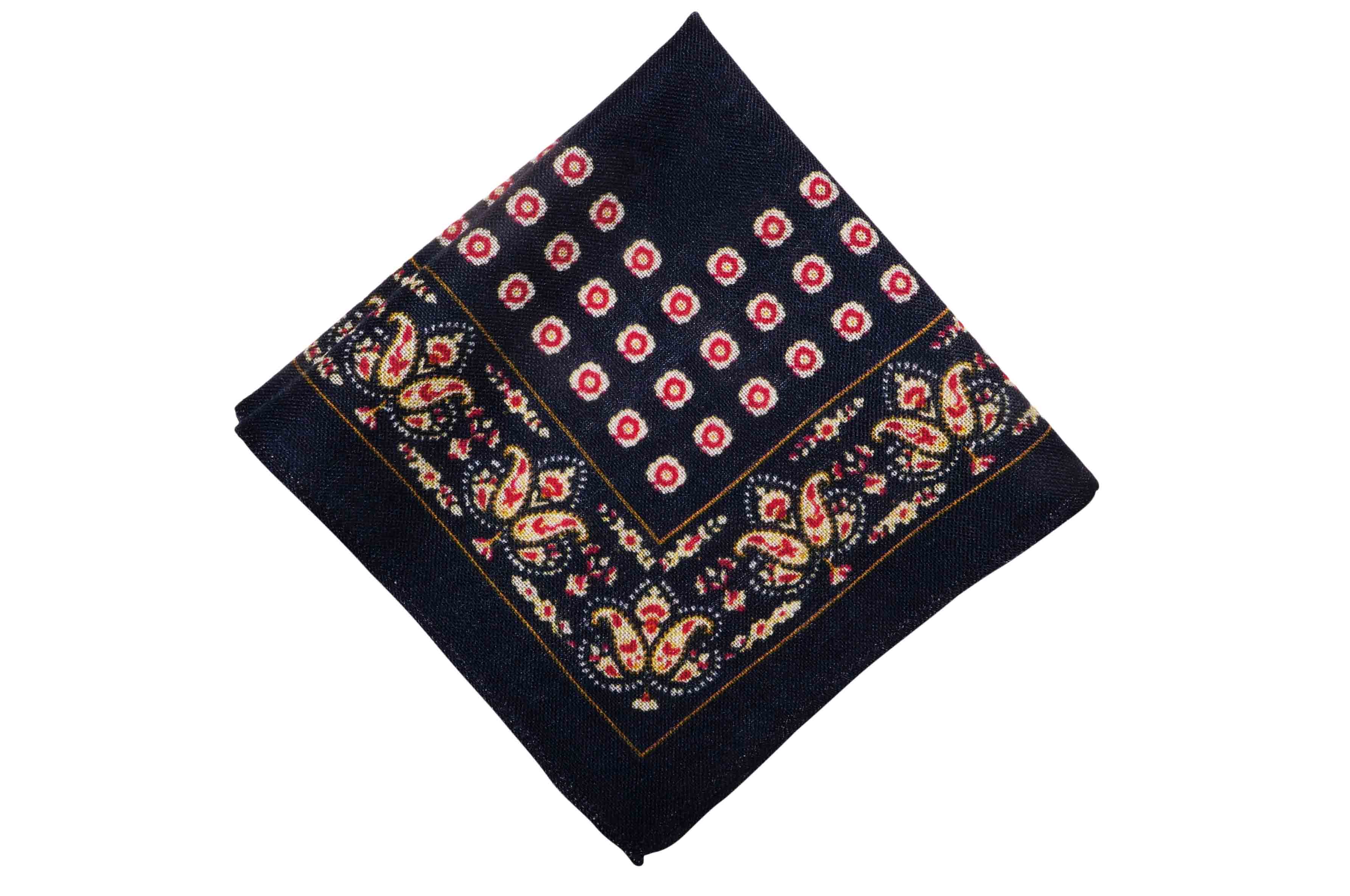 Banbury Navy Wool Pocket Square – Aristocrats Bows N Ties