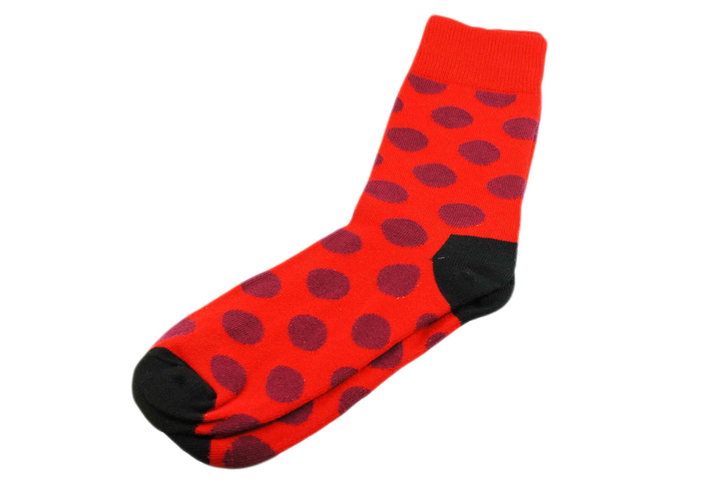 Black Heel Polka Dots Men