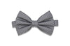 Black White Gingham Silk Bow Tie (pre-tied)