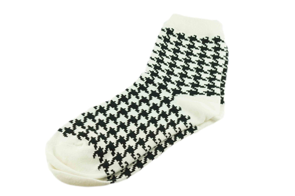 Black White Houndstooth Men