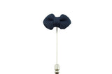 Blue Diamond Tip Lapel Bow