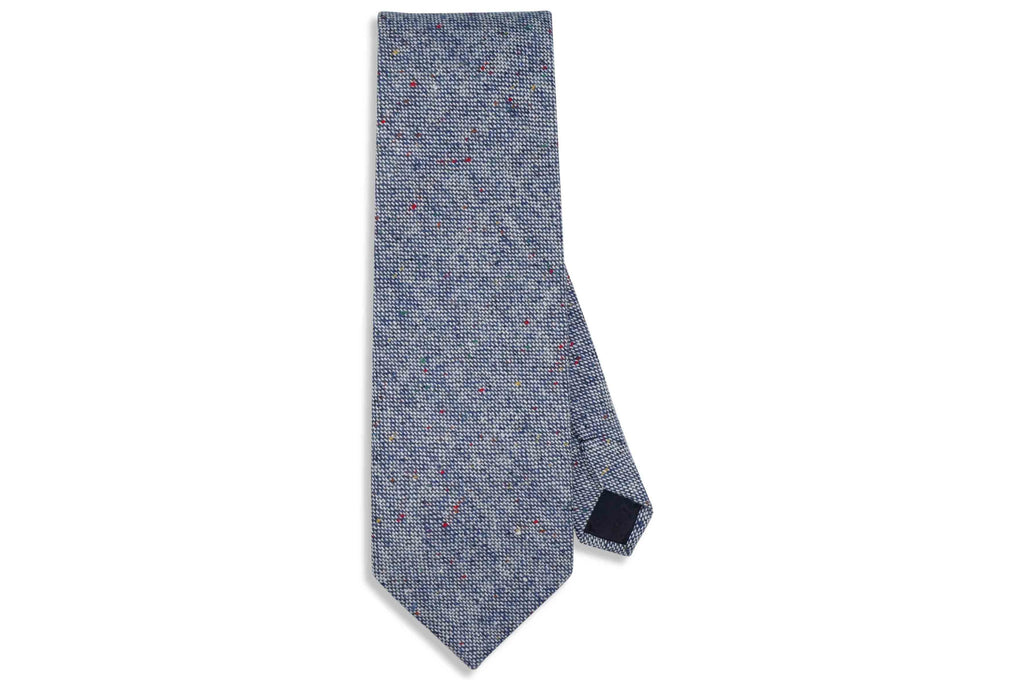 Blue Freckles Wool Tie
