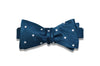 Blue Green Silk Bow Tie (self-tie)