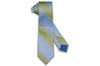 Blue Green Stripes Silk Tie