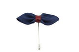 Blue Leaf Lapel Flower