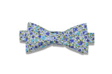 Blueberry Flowers Cotton Bow Tie (pre-tied)