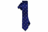 Bluefield Flowers Silk Skinny Tie