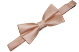 Blush Herringbone Silk Bow Tie (Boys)