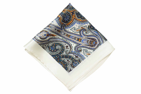 Brentwood Paisley Silk Pocket Square