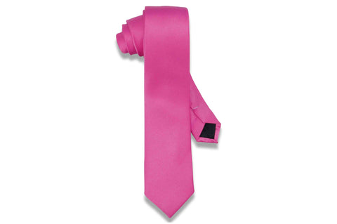 Bubble Gum Pink Skinny Tie