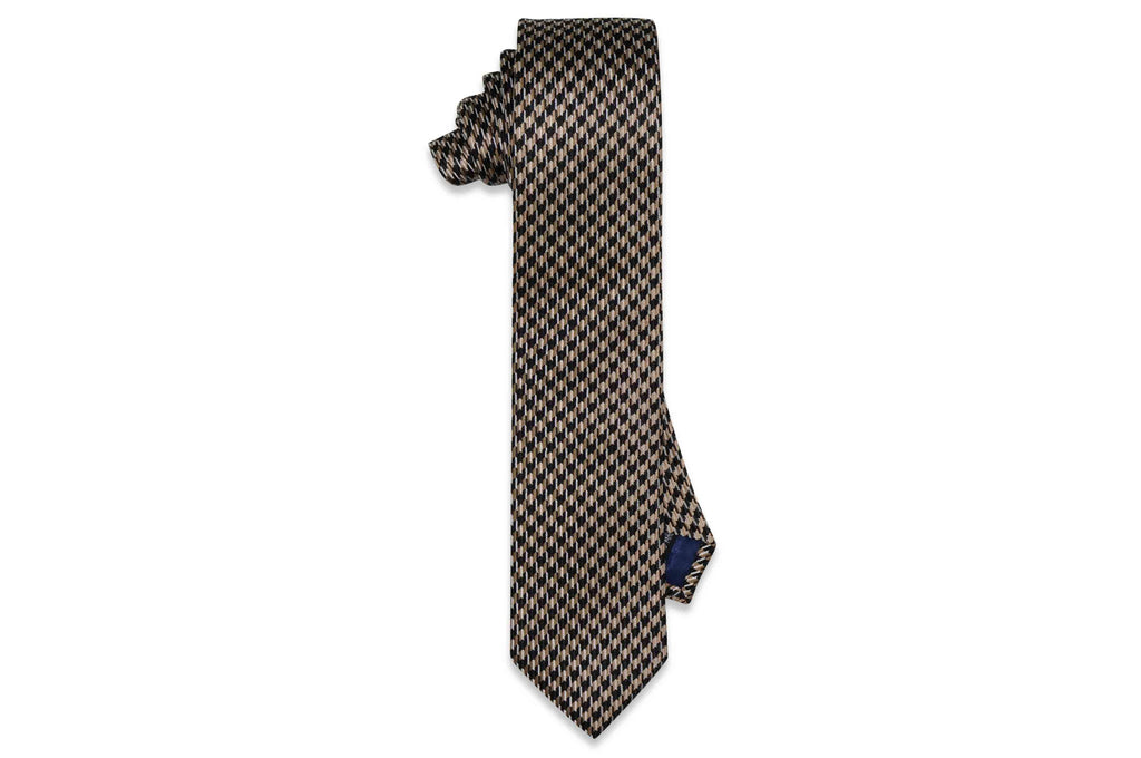 Bumble Gold Silk Skinny Tie