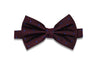 Burgundy Rain Silk Bow Tie (pre-tied)