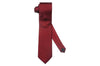 Burgundy Text Silk Tie