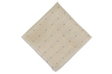 Champagne Dotted Linen Pocket Square