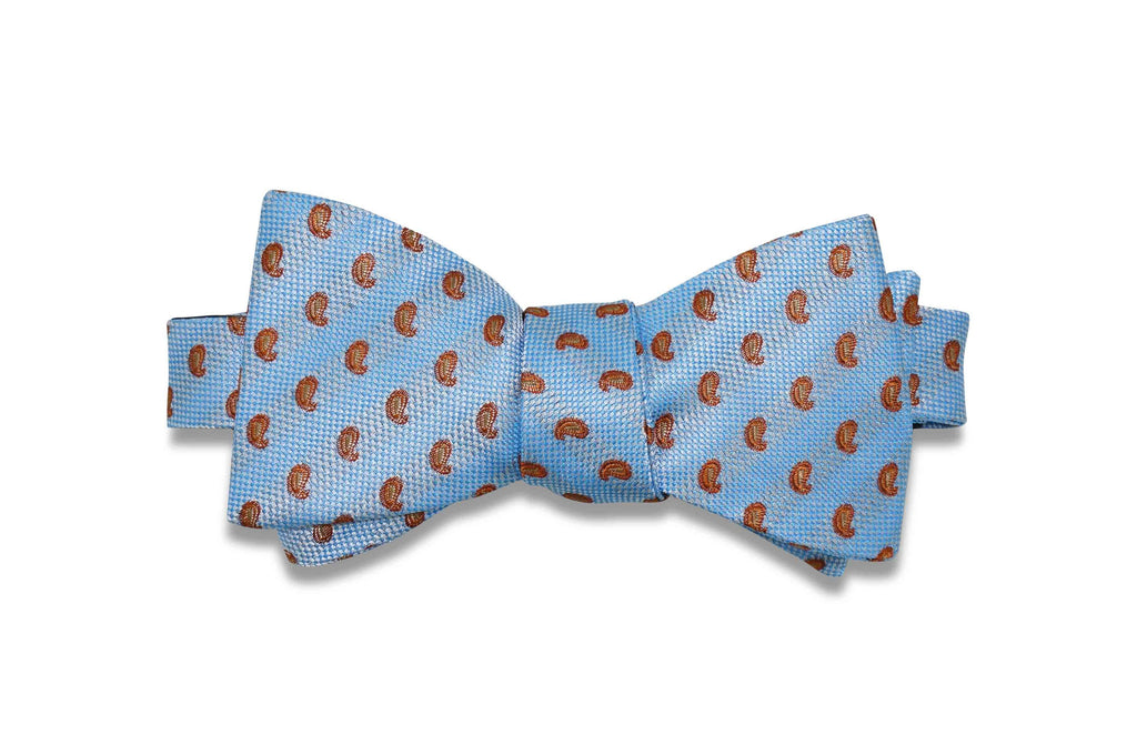 Chocolate Mini Paisley Silk Bow Tie (self-tie)