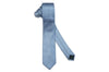Circle Blue Silk Skinny Tie