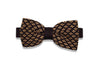Classy Brown Knitted Bow Tie (pre-tied)