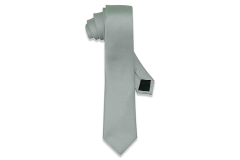 Cloud Grey Skinny Tie