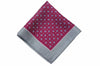 Colchester Grey Silk Pocket Square