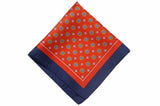 Colchester Medallion Silk Pocket Square