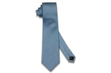 Cornflowers Blue Herringbone Silk Tie
