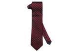 Crimson Dots Silk Tie