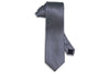 Dark Navy White Silk Tie