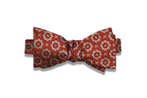 Dazed Red Silk Bow Tie (self-tie)