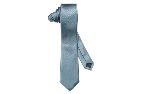 Dusty Blue Texture Skinny Tie