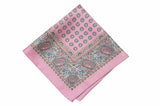 Edinburgh Pink Silk Pocket Square