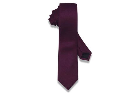 Eggplant Purple Skinny Tie
