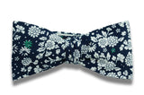 Evening Flowers Cotton Bow Tie (pre-tied)