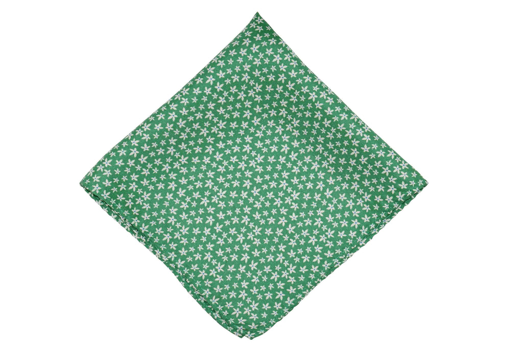 Field Green Silk Pocket Square