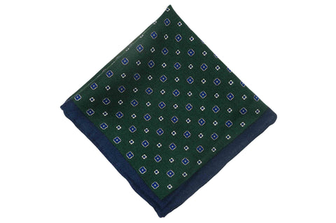 Field Green Wool Pocket Square