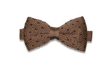 Flaming Dots Knitted Bow Tie (pre-tied)