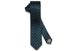 Glowing Flowers Silk Skinny Tie