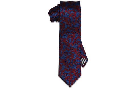 Glowing Paisley Silk Tie