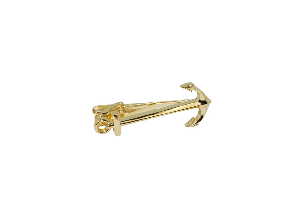 Gold Anchor Tie Bar