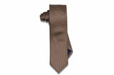 Golden Brown Dust Silk Skinny Tie