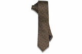 Golden Paisley Silk Skinny Tie