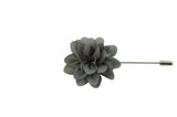 Gray Petal Lapel Flower
